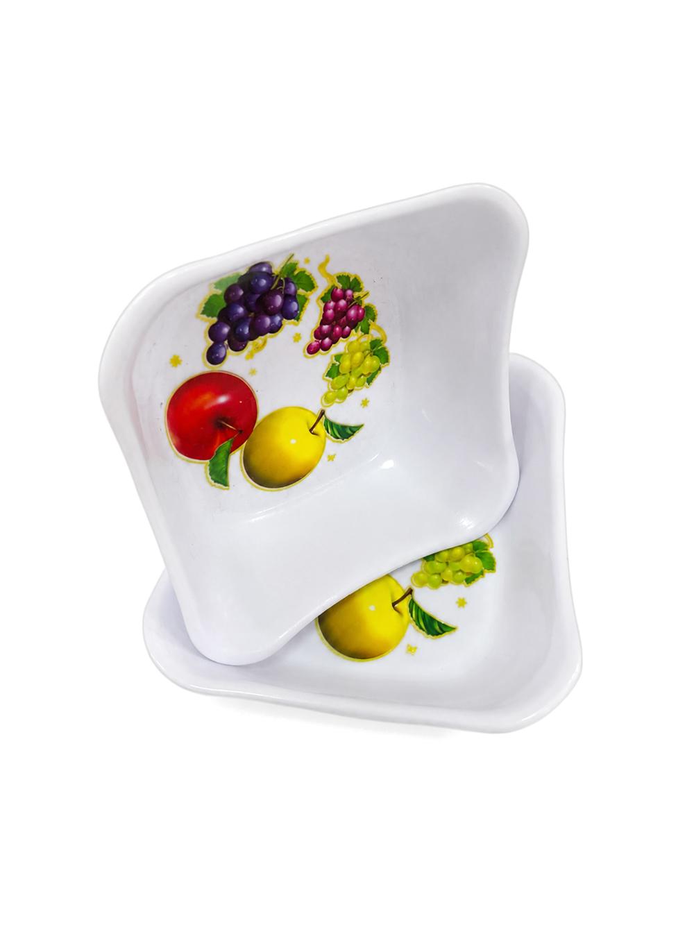 Plastik salat idishi, kvadrat, 10x10 sm 1