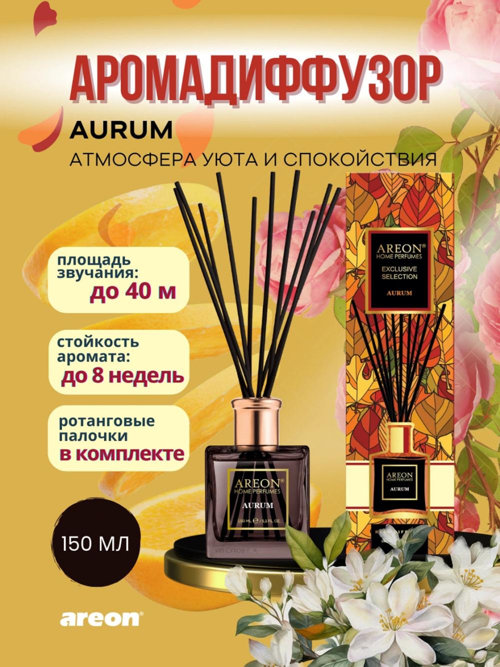 Aromatizator diffuzor Areon Home Perfume Exclusive, uy va ofis uchun, 150 ml 1