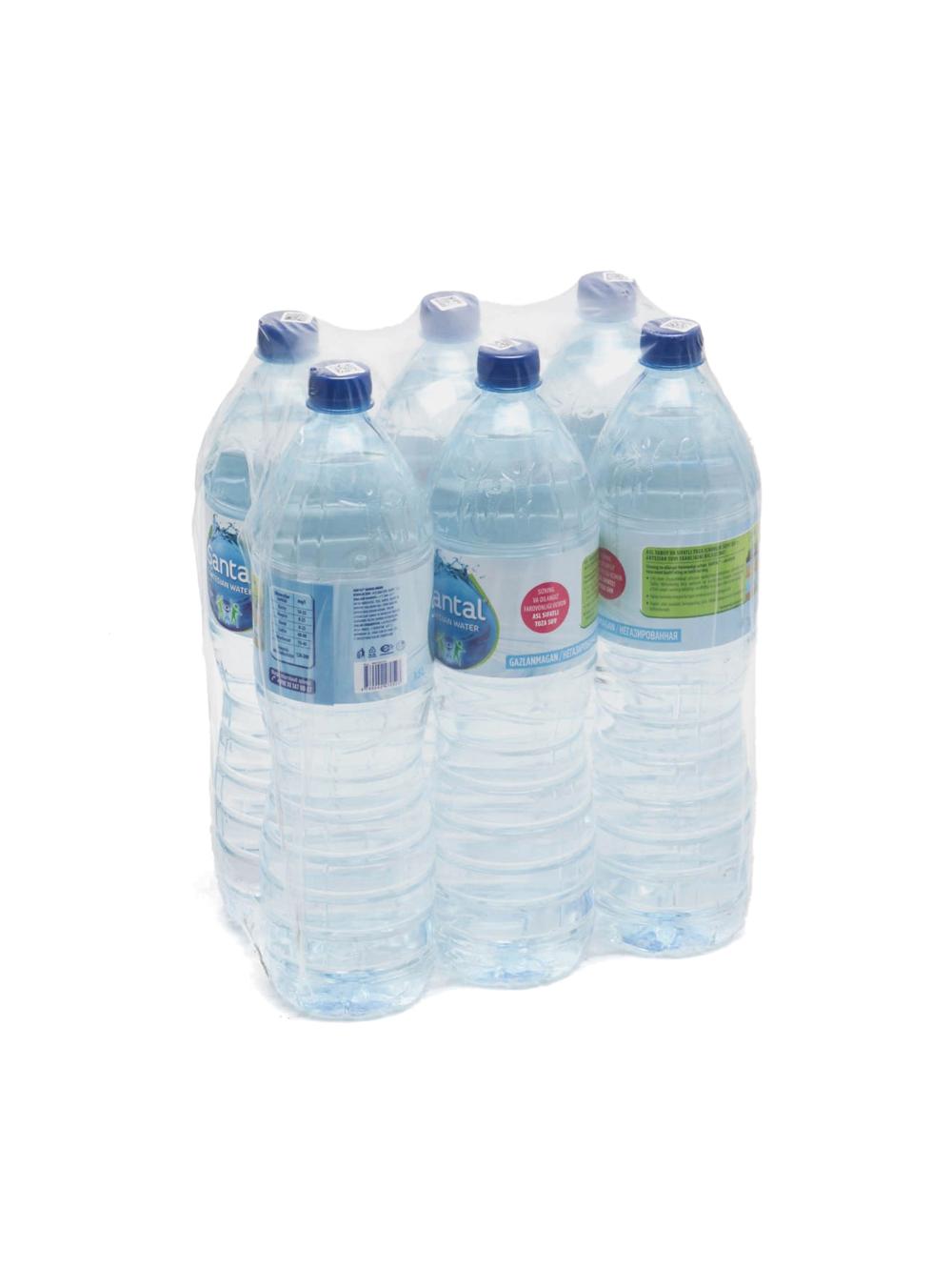 Santal негазированная вода 1,5 л, минимальный заказ 1 блок, в блоке 6 шт, цена указана за  1 блок 1