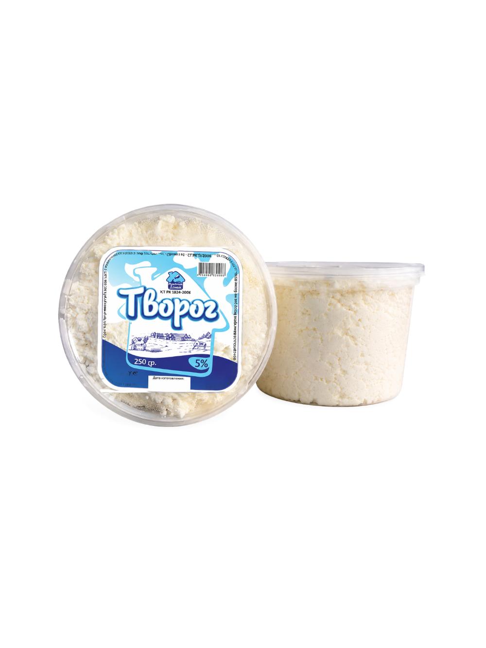 Зернистый творог 250 гр, мдж 5 % 1