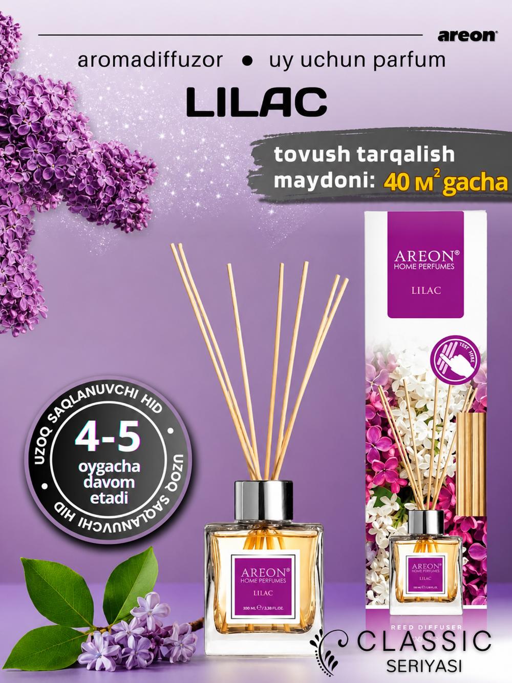 Aromatik diffuzor Areon Classic, uy va ofis uchun, 100 ml 2