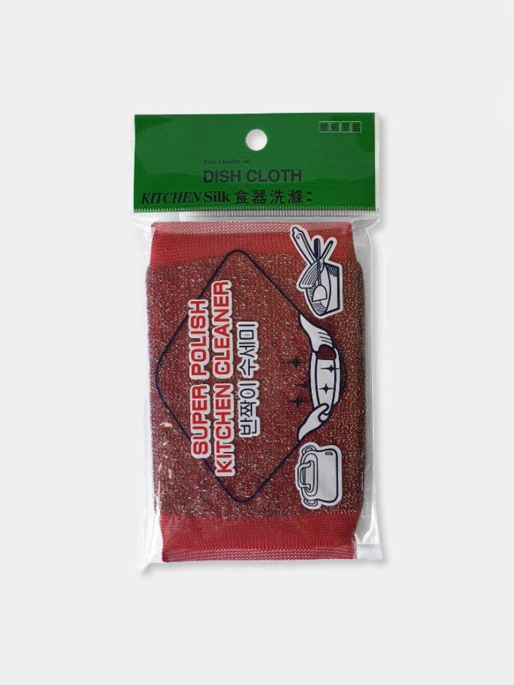 Губка Корейская кухонная, металлическая для мытья посуды Super Polish Kitchen Cleaner 1
