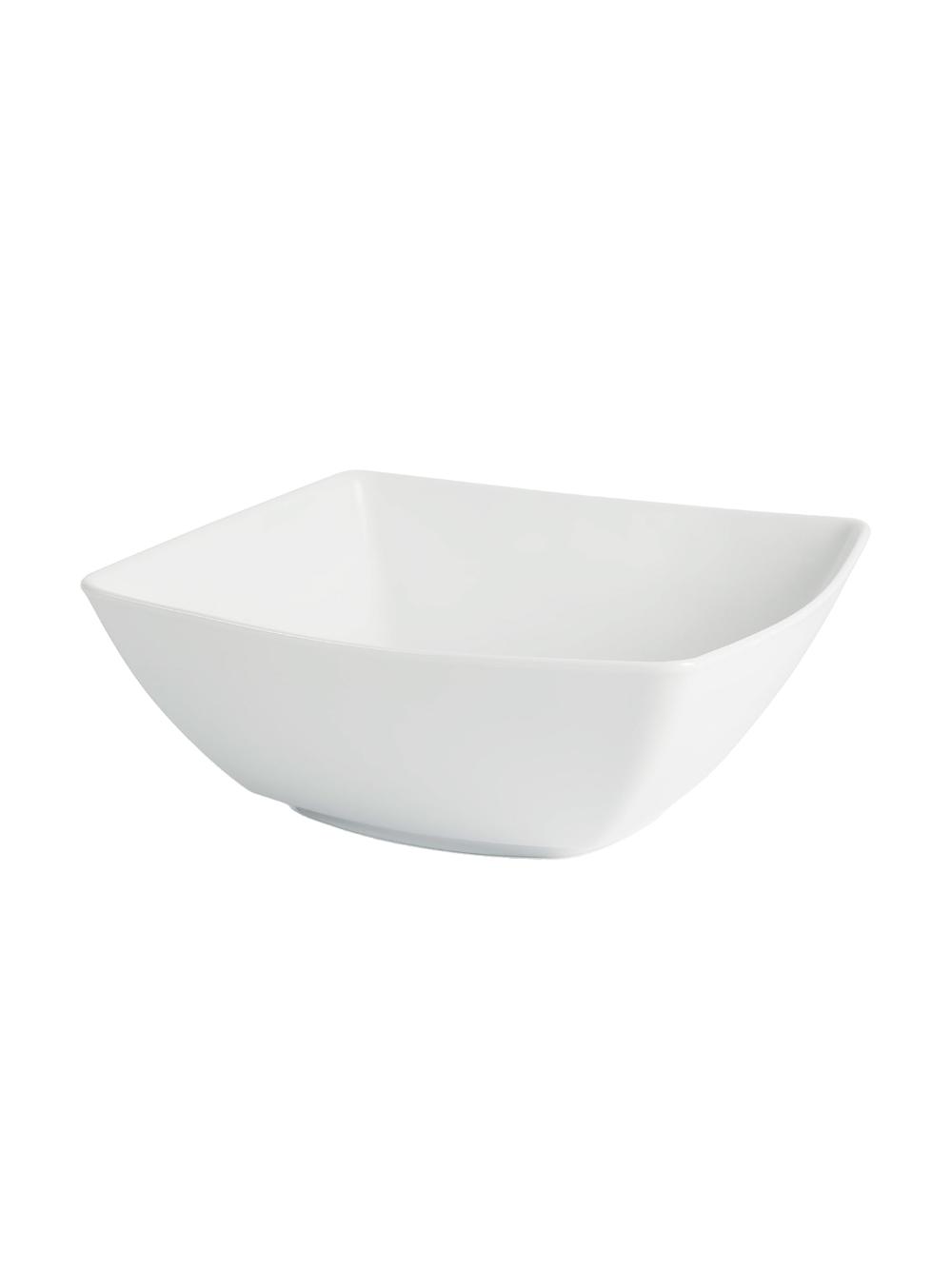 Oq chinni salat idishi, kvadrat shaklda, S.R.F.M 999, D=12.5 sm, balandligi=4 sm 1