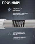 Карниз для ванной телескопический, нержавеющая, 140-260 см 4