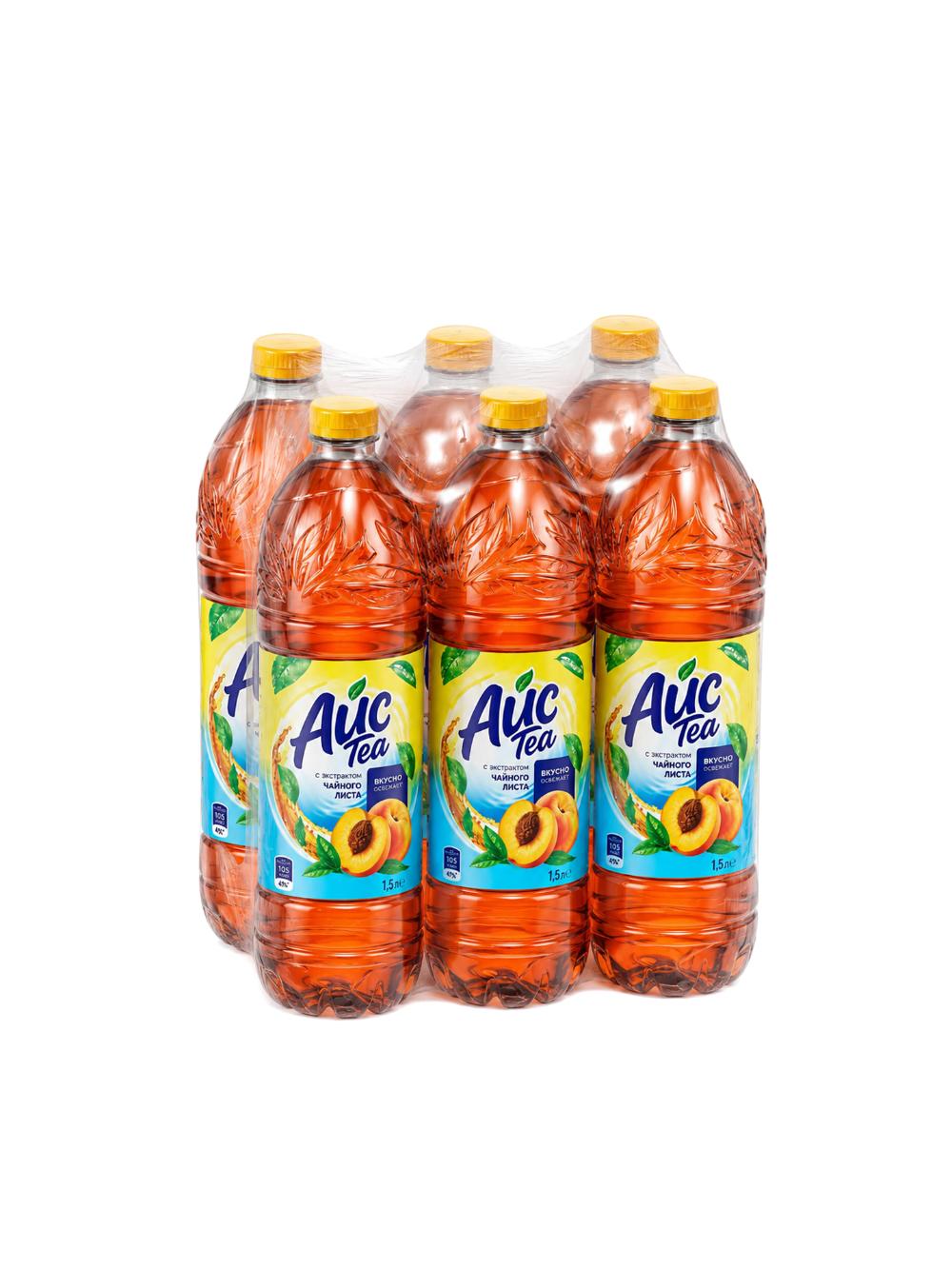 Чай Айс Tea, персик, 1.25 л, В упаковке 6 шт, Цена указана за упаковку 1