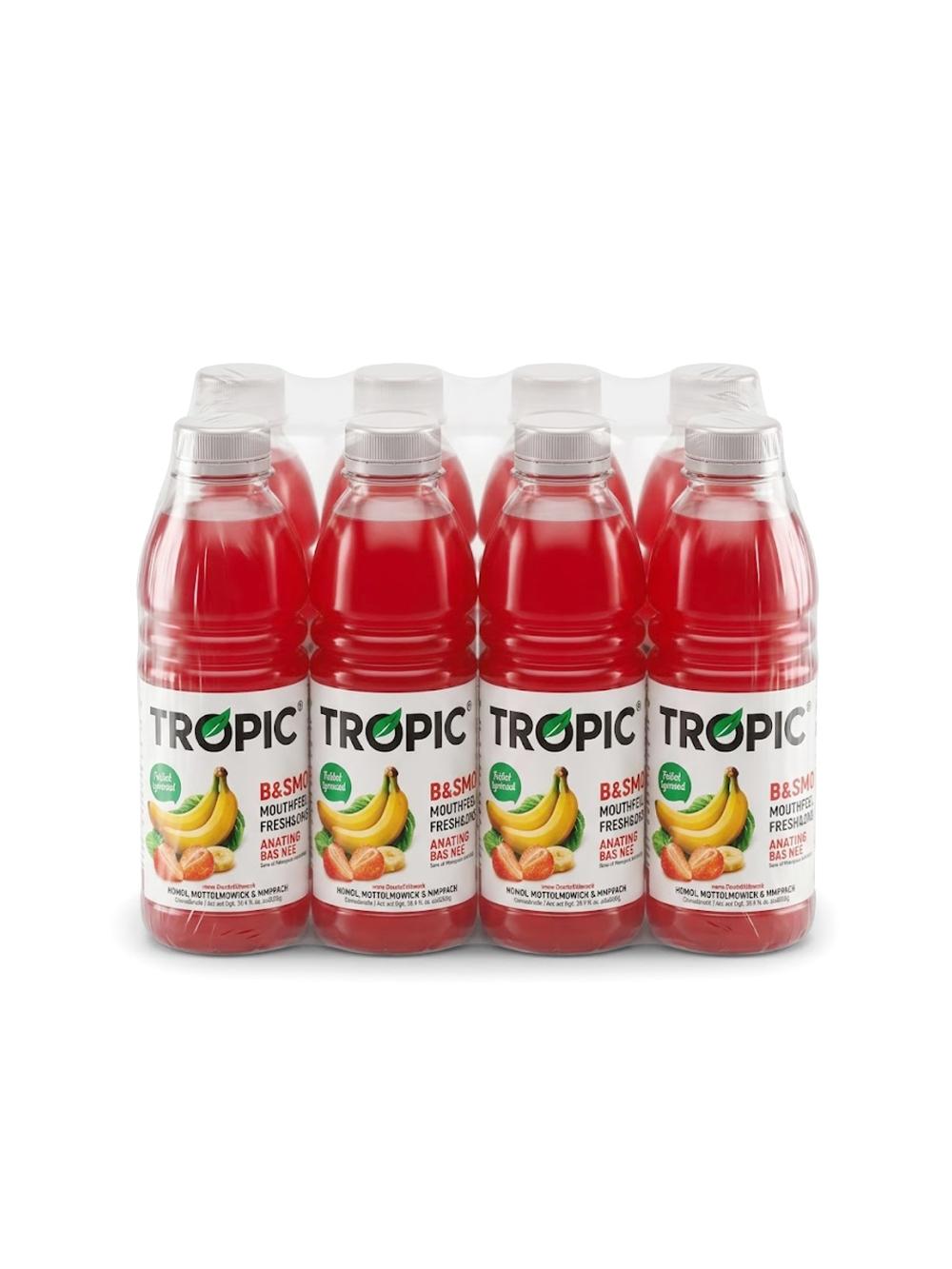Напиток Tropic Банан-клубника, 500 мл, В упаковке 8 шт, Цена указана за упаковку 1
