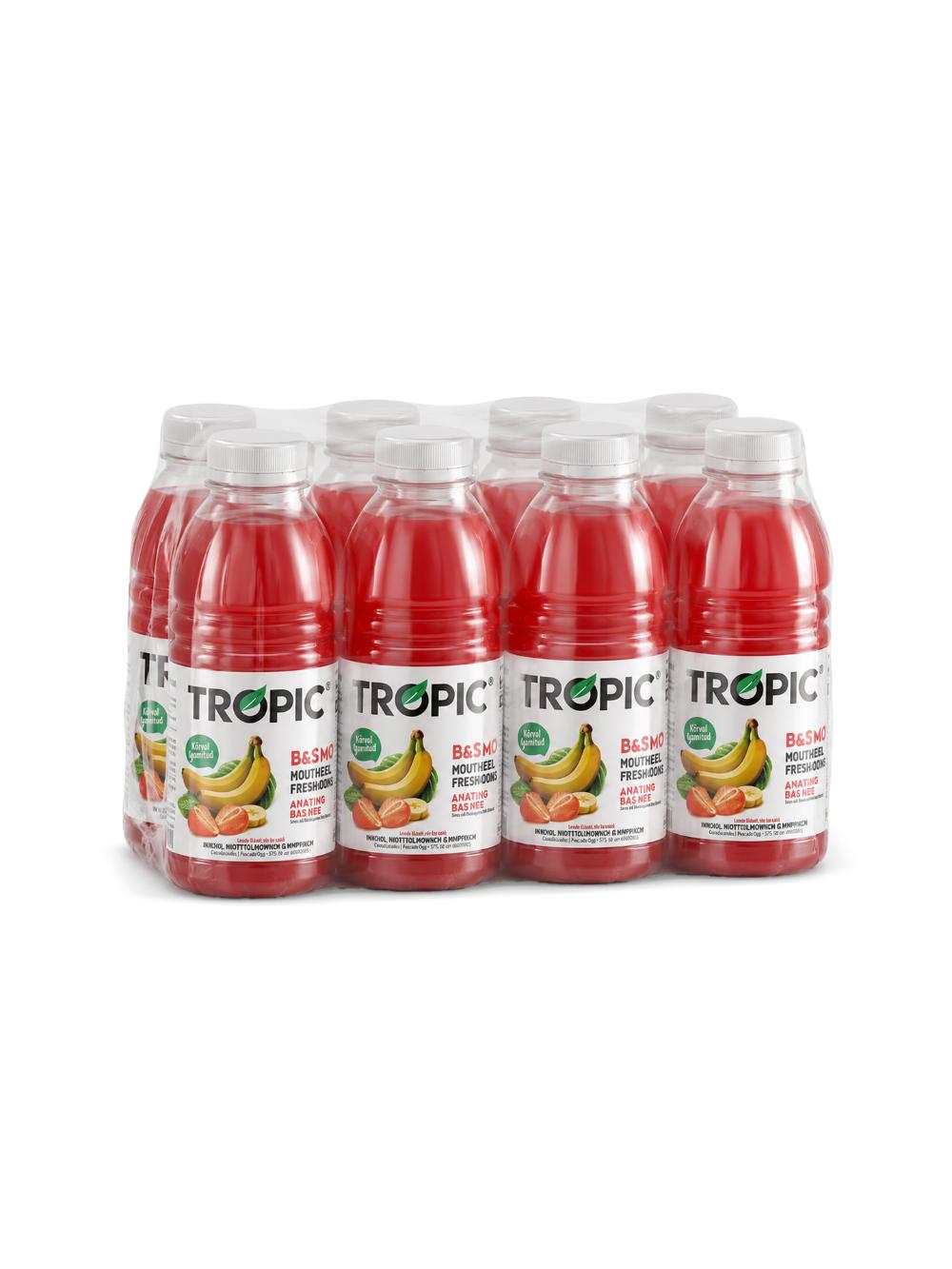 Tropic Banan-qulupnay ichimligi, 1 l, qadoqda 8 dona, narxi bir qadoq uchun ko‘rsatilgan 1