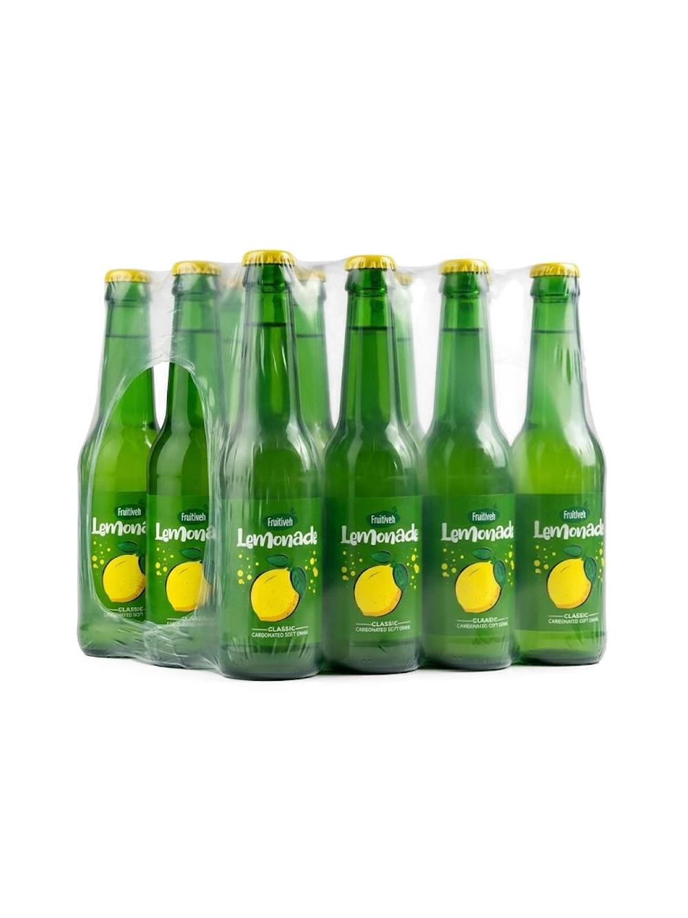 Lemonade — tabiiy limon ta’mi bilan gazlangan ichimlik, Qadoqda 12 dona, narxi bir qadoq uchun ko‘rsatilgan 330 ml 1