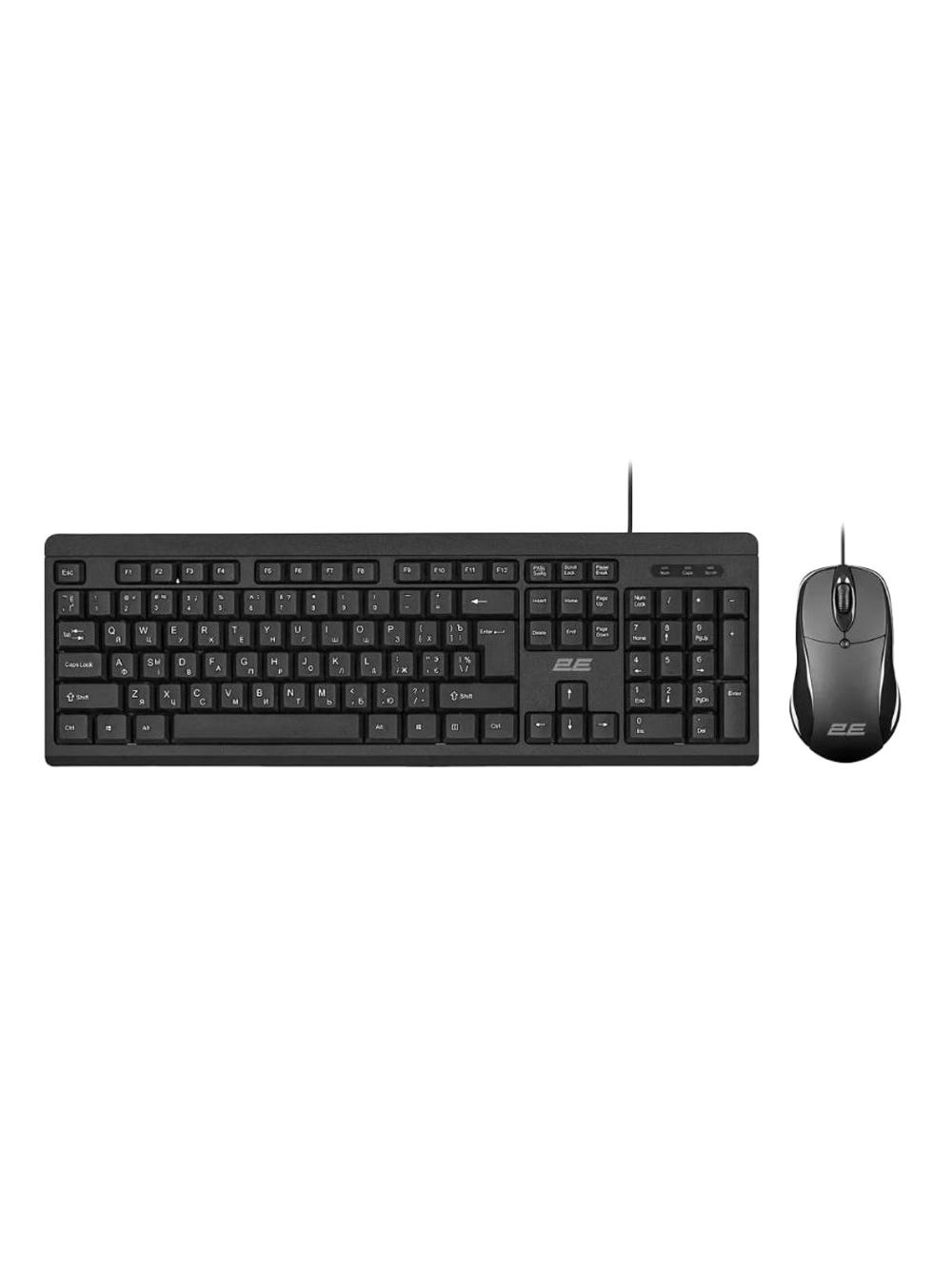 Комплект клавиатуры и мыши 2E MK401 Combo USB Black 1