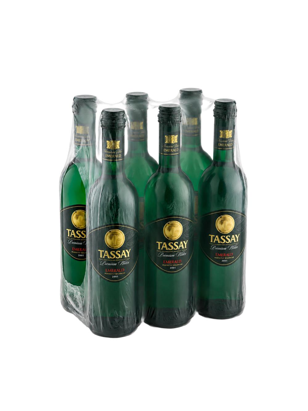 Tassay Emerald gazlangan suvi 750 ml (Narxi 1 dona uchun ko‘rsatilgan. 1 qutida 6 dona) minimal buyurtma 1 quti 1