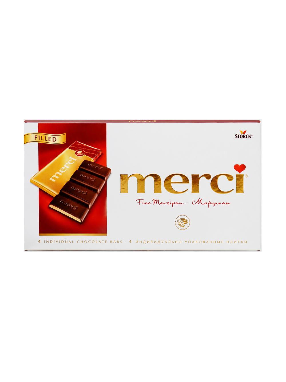 Merci qora shokoladli marsipanli nachinka, 112 g 1