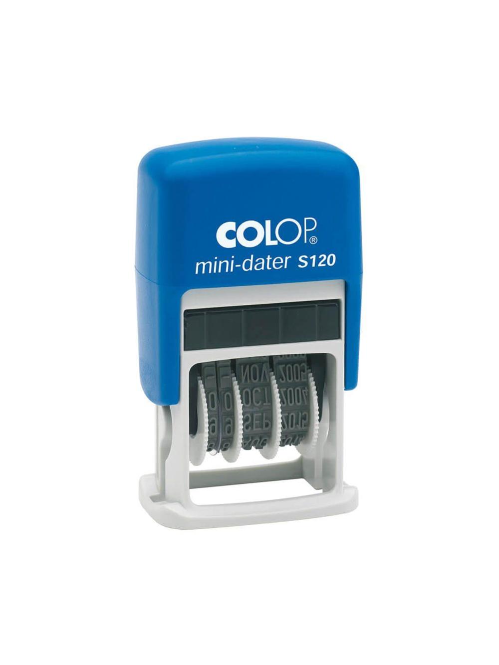 Датер-мини S120 D19, русский, (синий/синий) Colop 104804 1