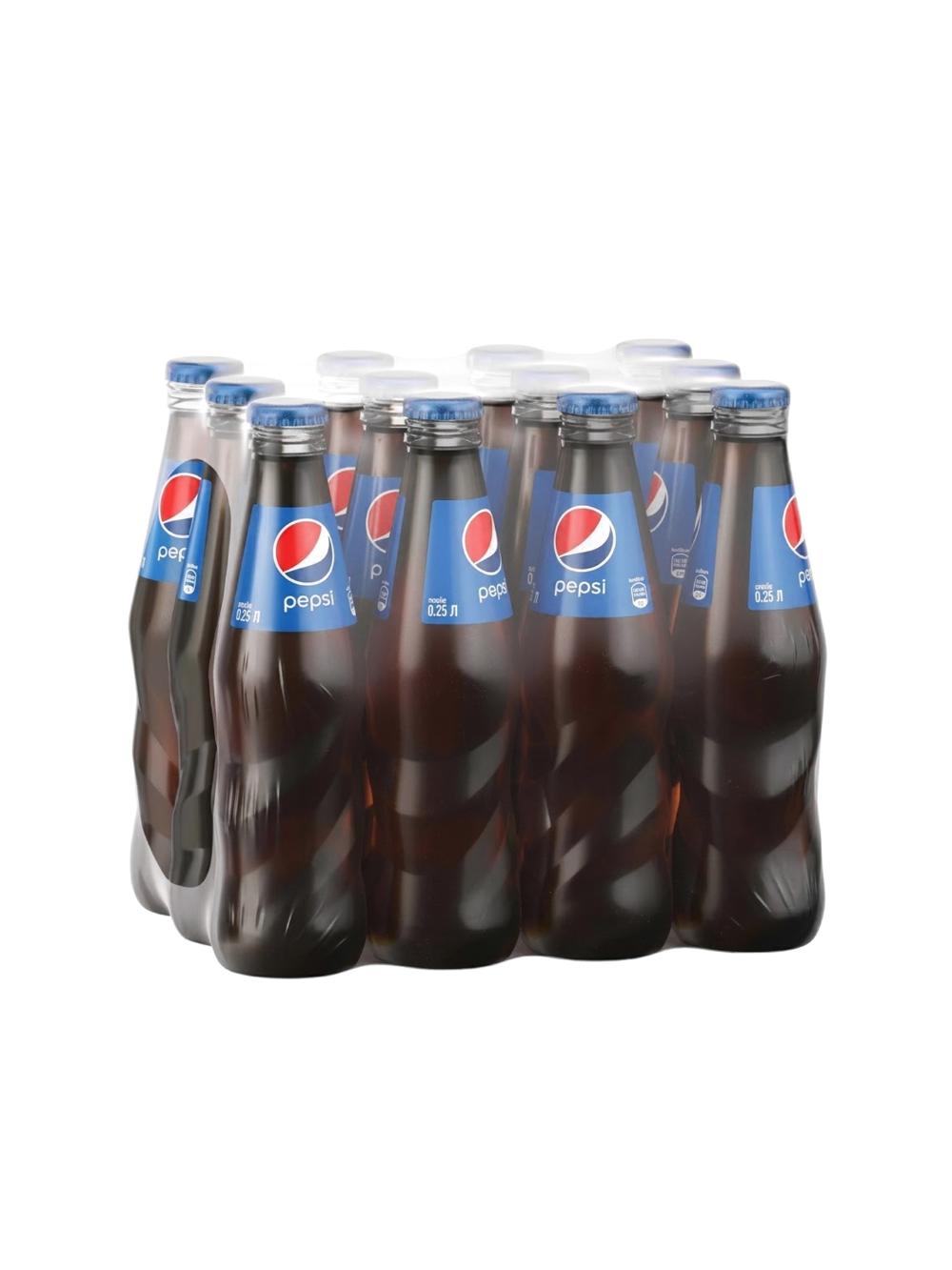 Gazlangan ichimlik Pepsi stakani, 250 ml, qadoqda 12 dona, narxi bir qadoq uchun ko‘rsatilgan 1
