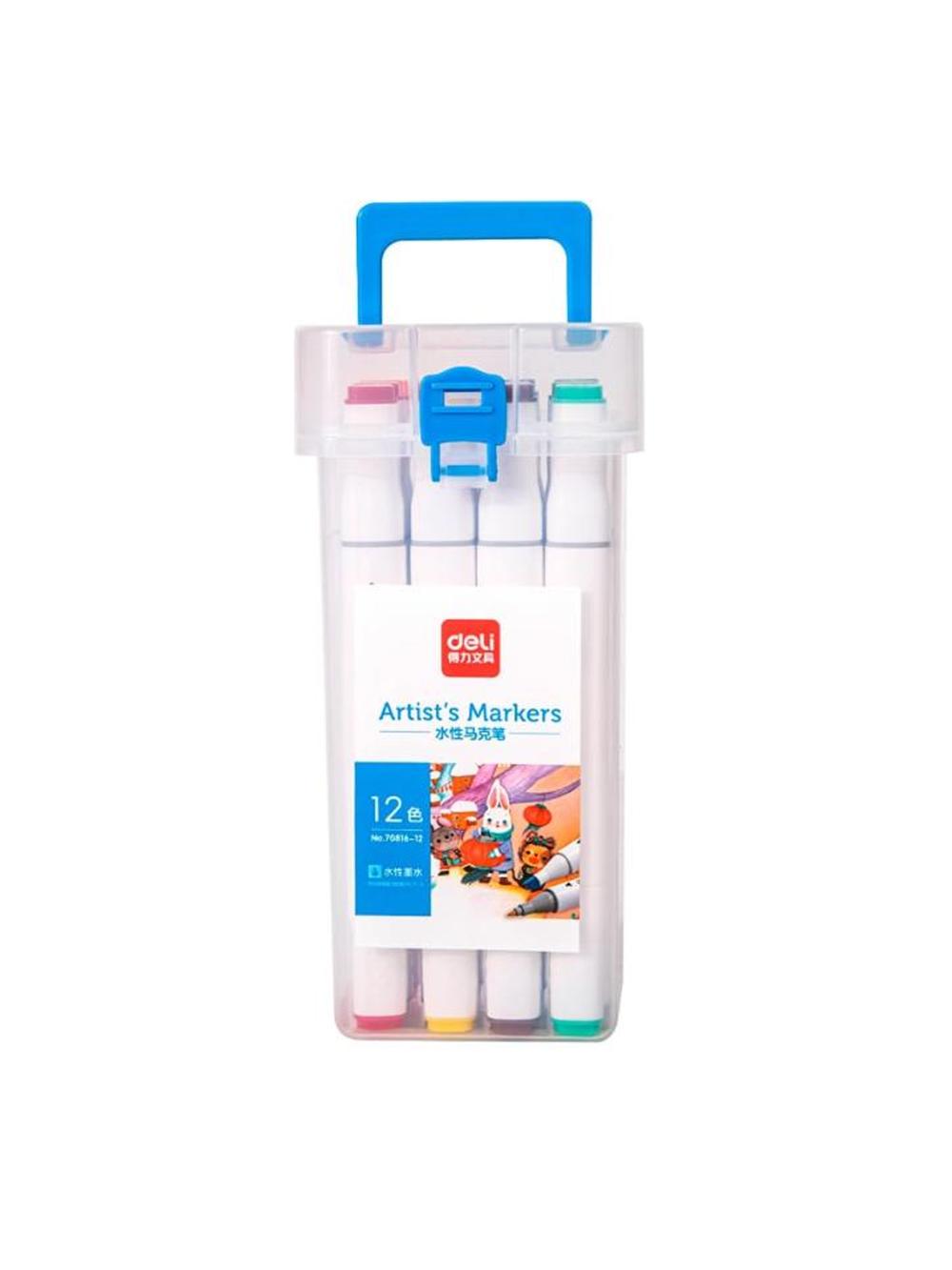 Маркеры для скетчинга 12цв Deli D-70816-12 1