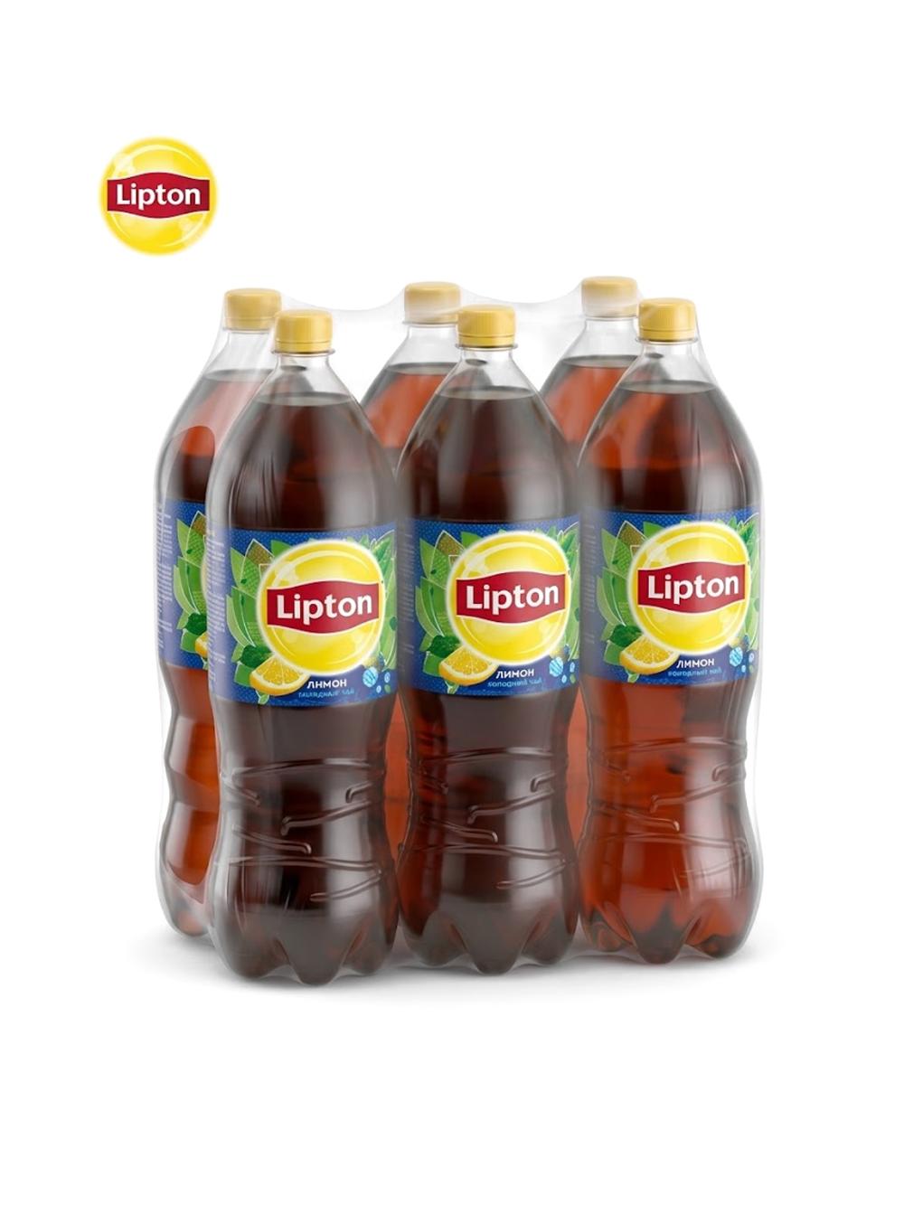 Limonli Lipton qora choyi, 1L, Paketda 6 dona, narxi bir qadoq uchun ko‘rsatilgan 1