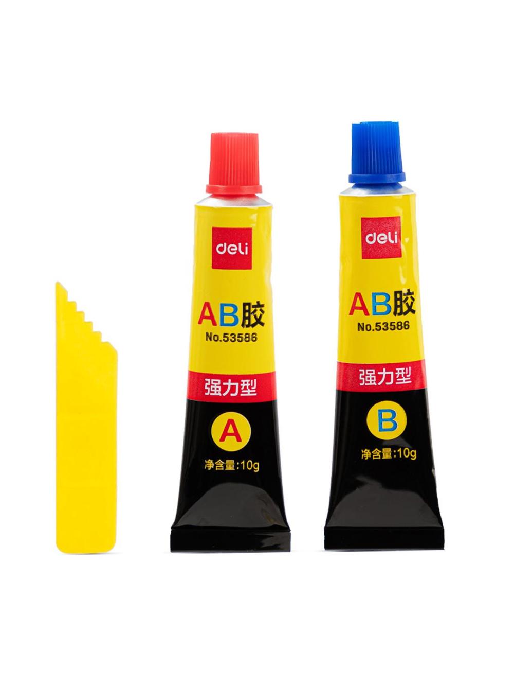 Ikki komponentli yelim, shaffof 20gr Deli D-53586 1