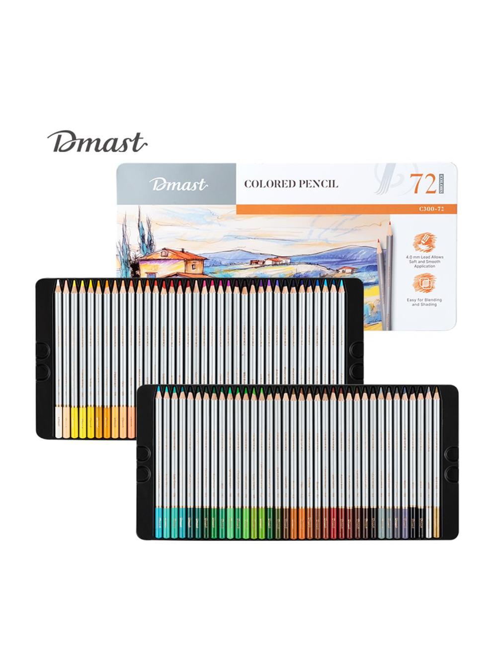 Цветные карандаши 72 цвета, металлическая упаковка  Deli D-300-72-EC 1