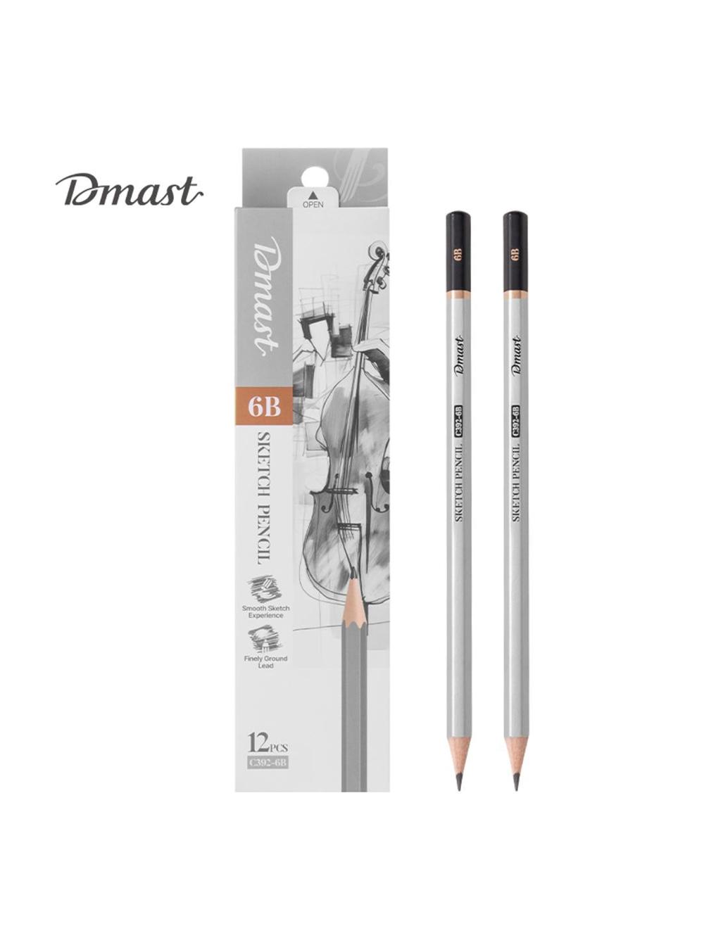 Карандаш для скетчинга 6B Deli D-392-6B-EC 1
