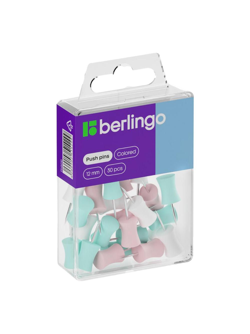 Кнопки силовые 30шт., ассорти, пласт. упак., европодвес Berlingo PN5010 1