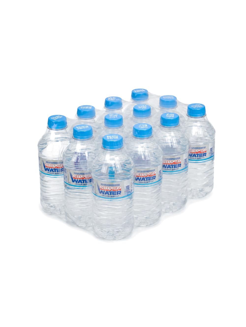 SilverWater mineral suvi 0.33L gazsiz, qadoqda 12 dona, narxi bir qadoq uchun ko‘rsatilgan 1