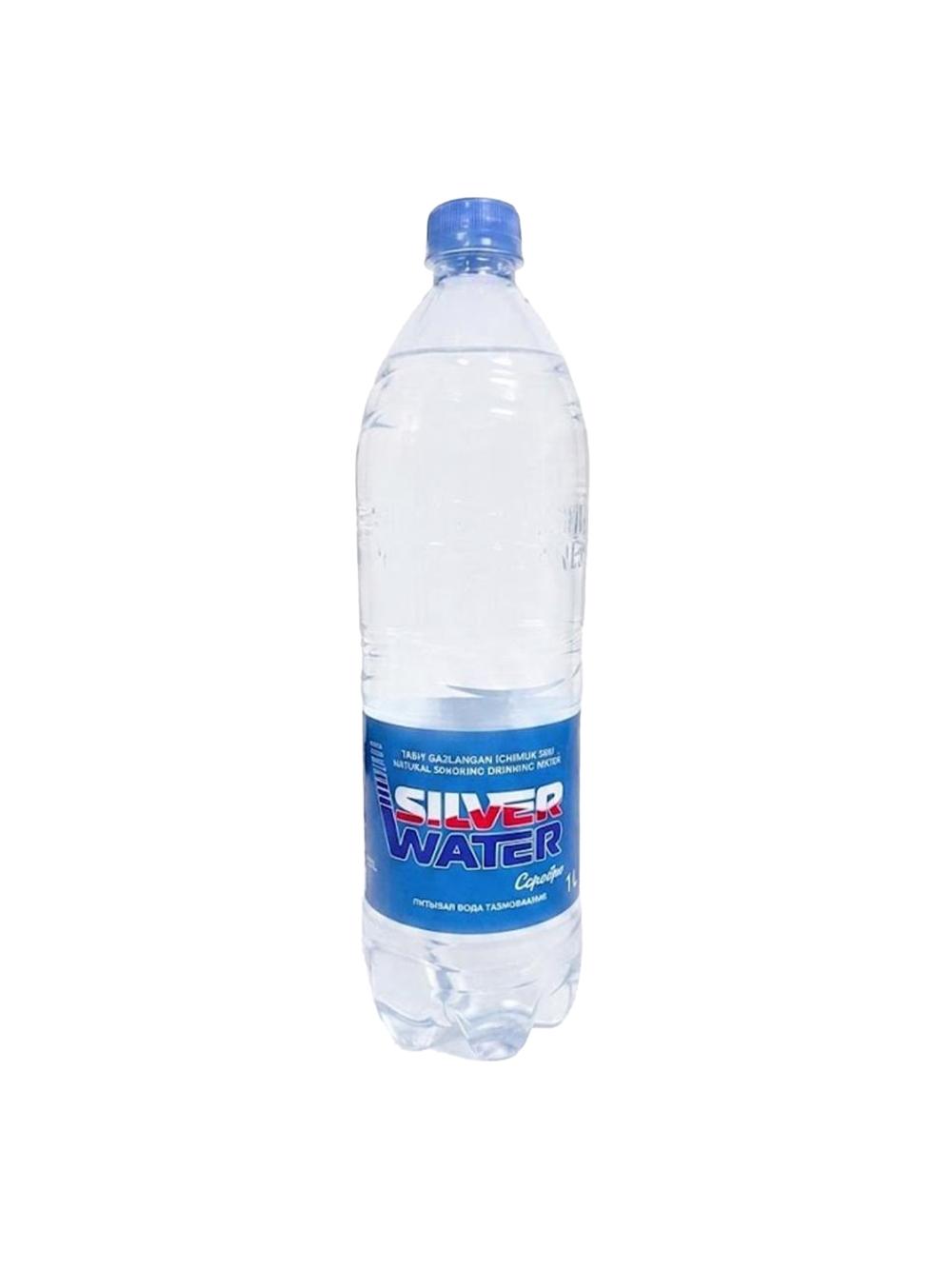 SilverWater gazlangan mineral suvi 1L, qadoqda 8 dona, narxi bir qadoq uchun ko‘rsatilgan 2