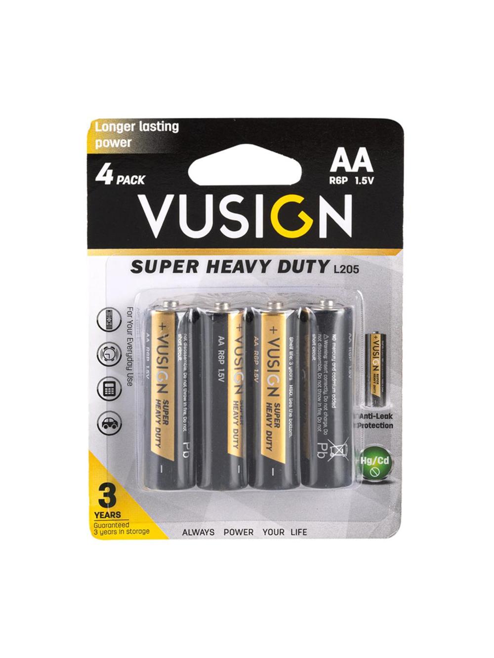 Батарейки AА R6P 1.5V 4шт EL205 Deli (блистер) 205-EL 1