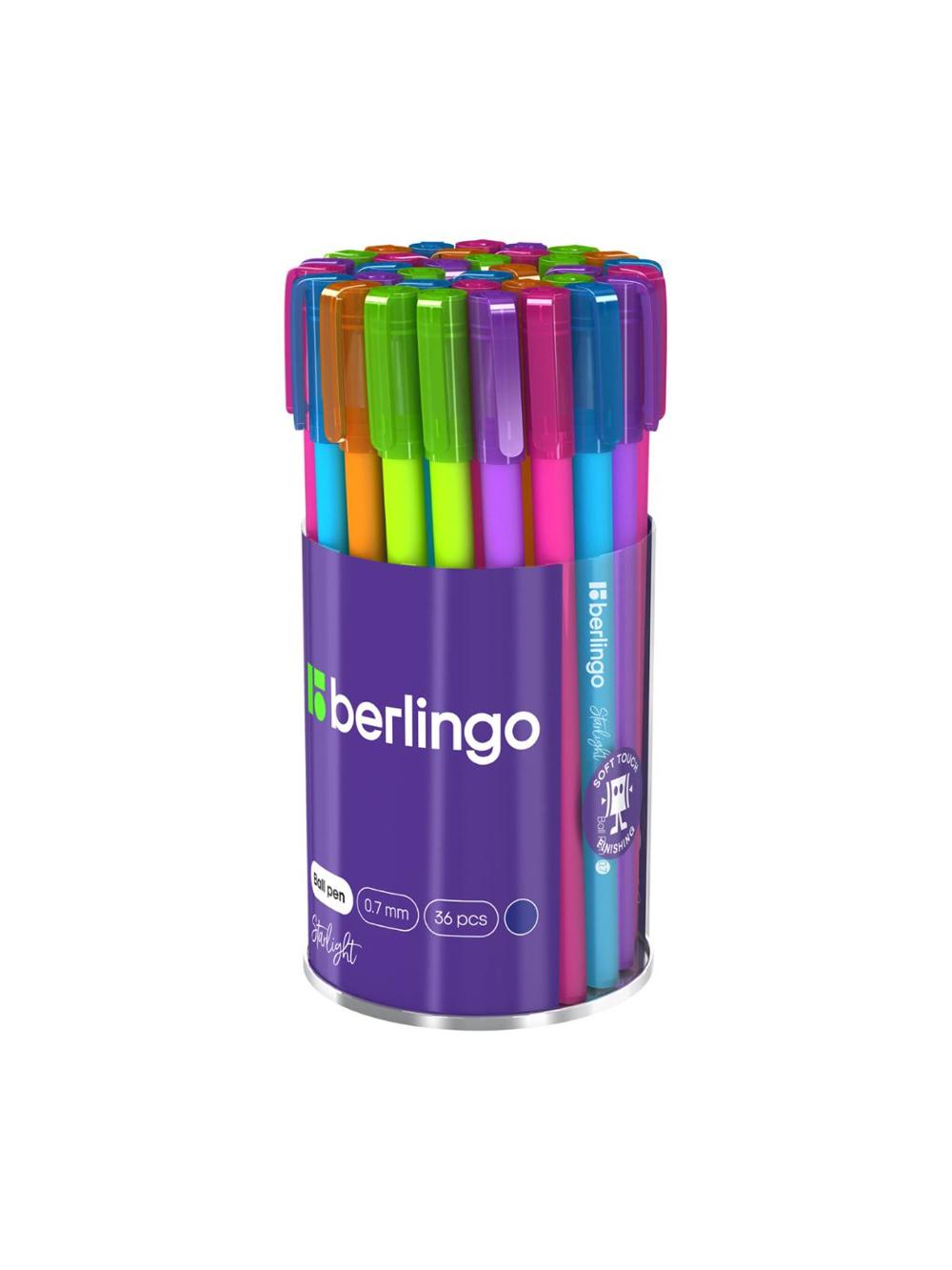 Sharikli ruchka "Starlight" ko'k, 0,7 mm, igna tayog'i, rezina korpusili, har xil Berlingo CBp_07250 narx bir dona mahsulot uchun ko‘rsatilgan 1