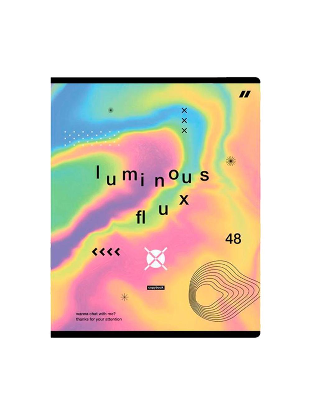 Тетрадь 48л., А5, линия BG "Luminous flux", глянцевая ламинация Т5ск48_лг_11076 1