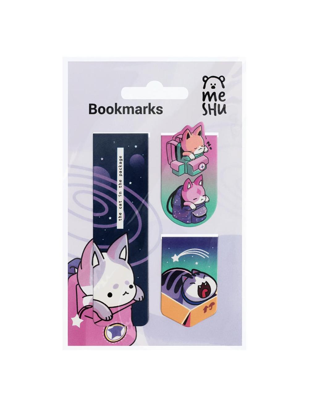 Закладки магнитные для книг, 3шт., "Catbox" MESHU MS_46725 1