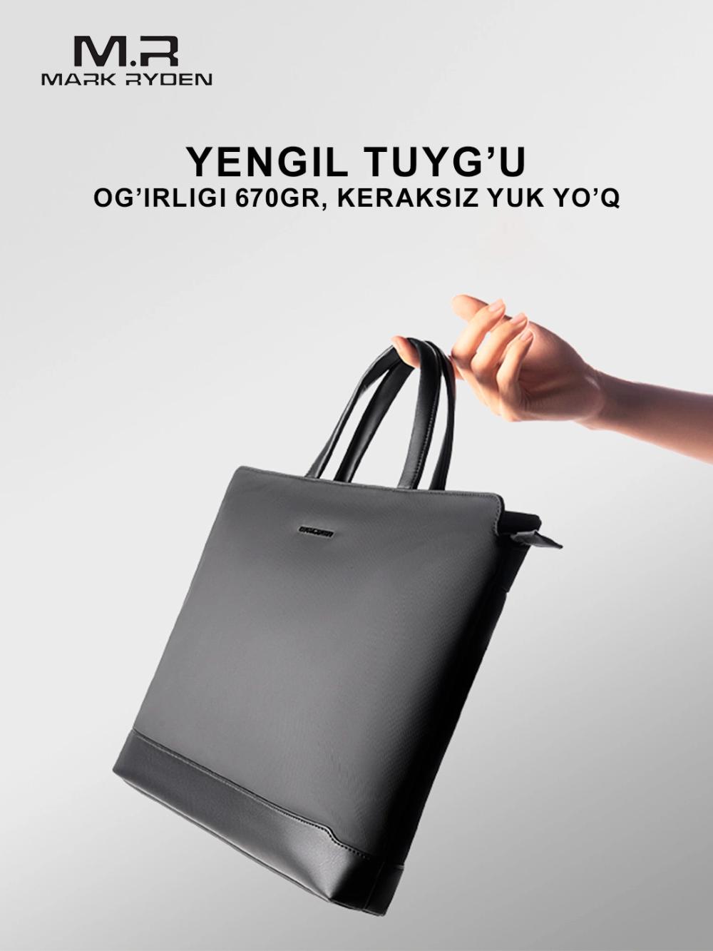 Noutbuk va Macbook uchun Mark Ryden MR276D sumkasi, biznes, erkaklar va ayollar uchun 3