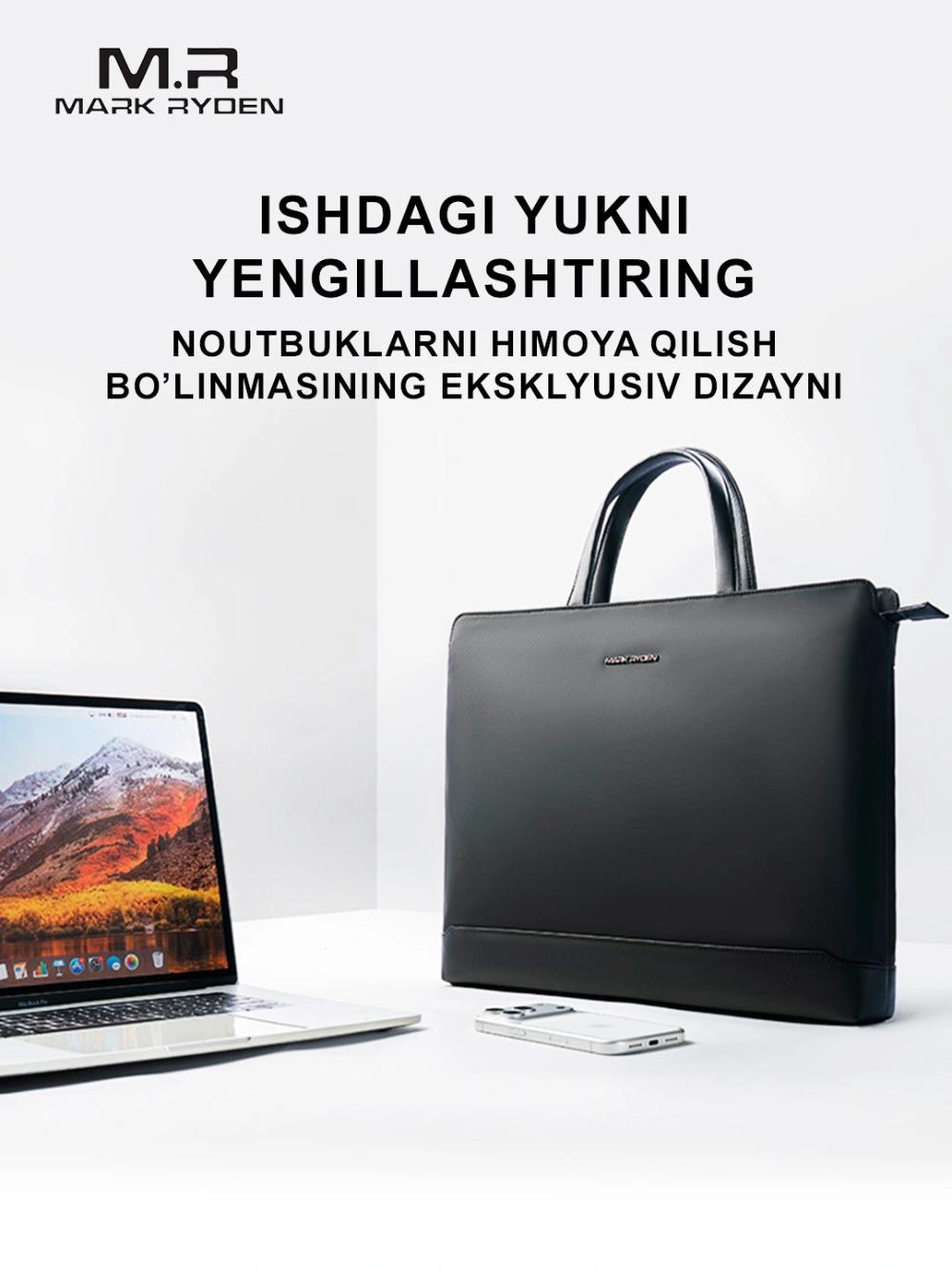 Noutbuk va Macbook uchun Mark Ryden MR276D sumkasi, biznes, erkaklar va ayollar uchun 5