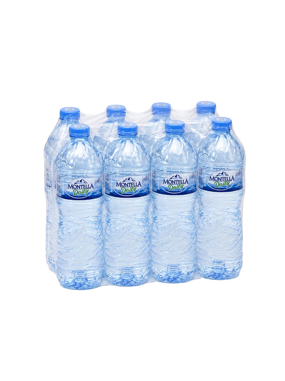 Montella Daily gazlanmagan suvi, 1 l, qadoqda 8 dona, narxi bir qadoq uchun ko‘rsatilgan 1