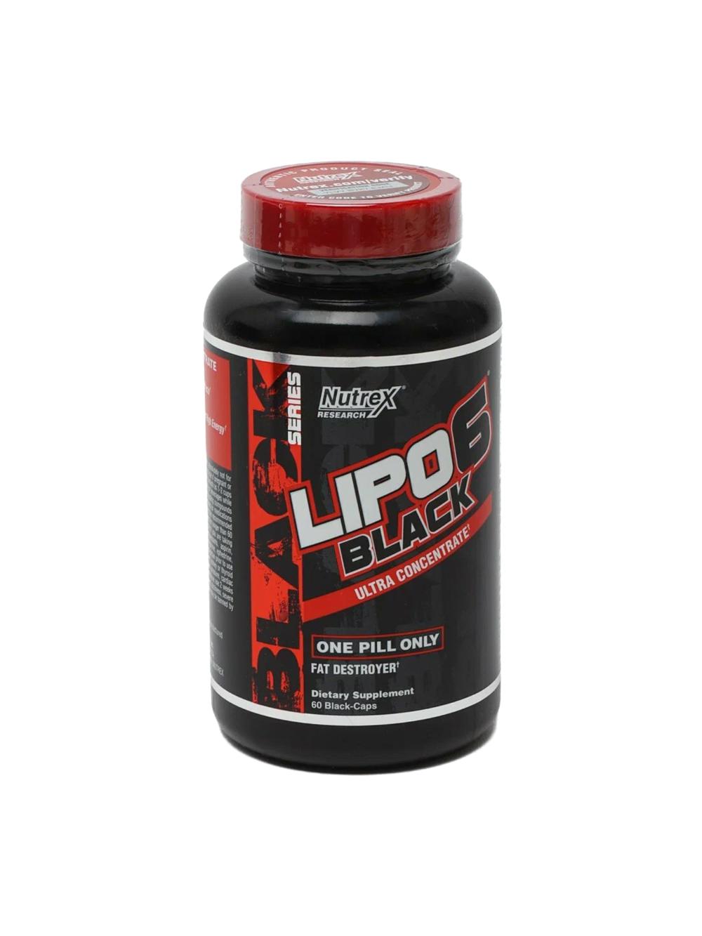 Жиросжигатель Nutrex Lipo 6 Black Maximum Potency, 60 капсул 103820407594 1