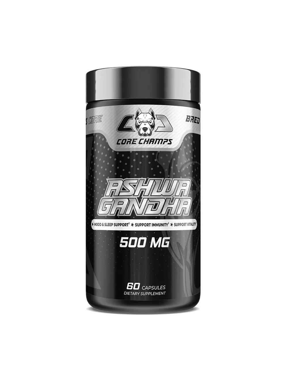 Ashwagandha Core Champs 60 капсул — ашваганда для стресса, сна и энергии 5035979949 1