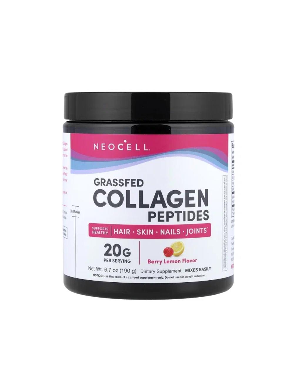 Grassfed Collagen Peptides Berry Lemon 190 г – коллагеновые пептиды с ароматом ягод и лимона 4872801496 1