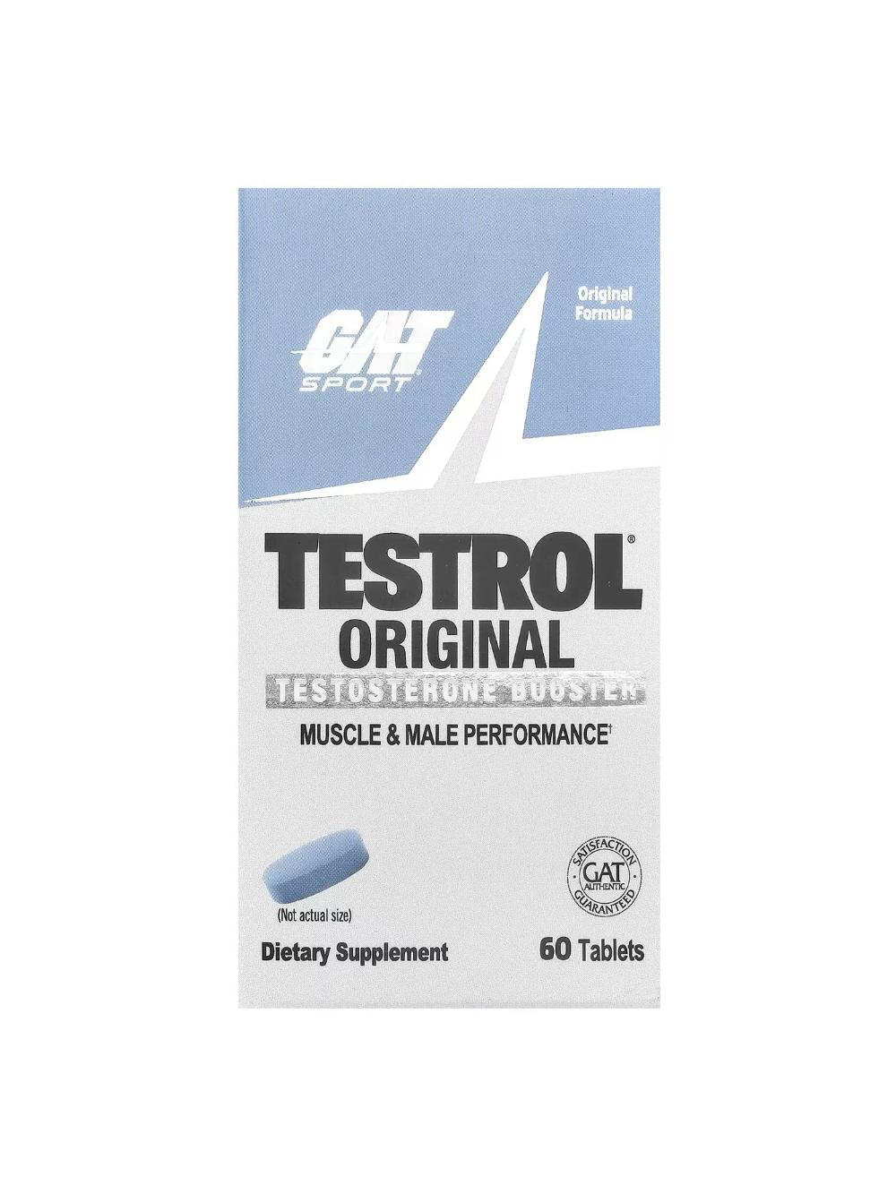 GAT Testrol Original 60 таблеток – Комплекс для повышения тестостерона, силы, выносливости и либидо у мужчин 4551471653 1