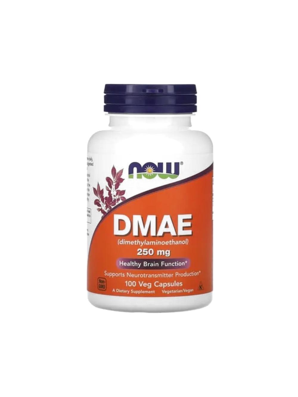 Hozir DMAE 250 mg 100 kapsula-miya, xotira va konsentratsiyani qo'llab-quvvatlash 1