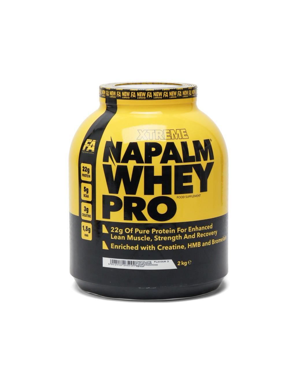 Protein Fitness Authority WHEY PRO "NAPALM", mushaklarni kuchaytirish uchun, BCAA, kreatin bilan 1