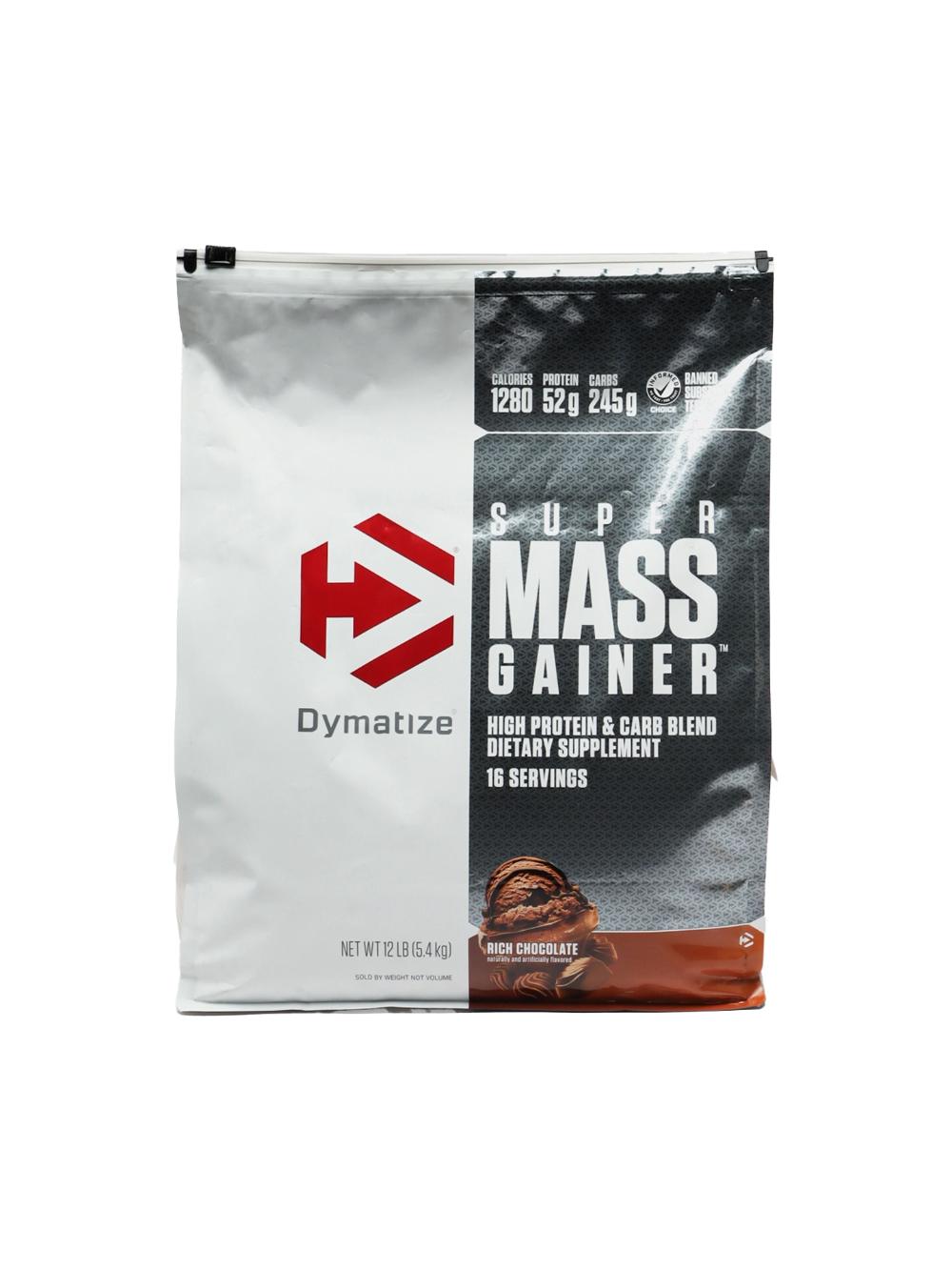 Гейнер для набора массы Super Mass Gainer Dymatize, 5.5 кг, шоколадный вкус 103820416831 1