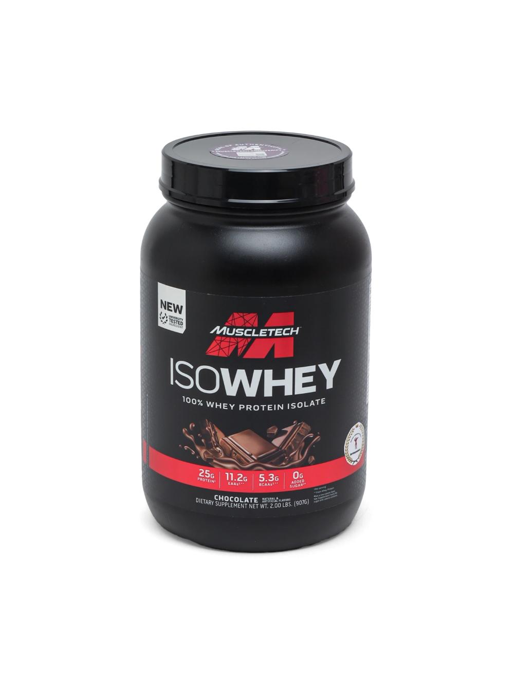 MuscleTech Iso Whey oqsili , zardob, 29 ta porsiya, 900g, 25g protein, banka, shokolad 1