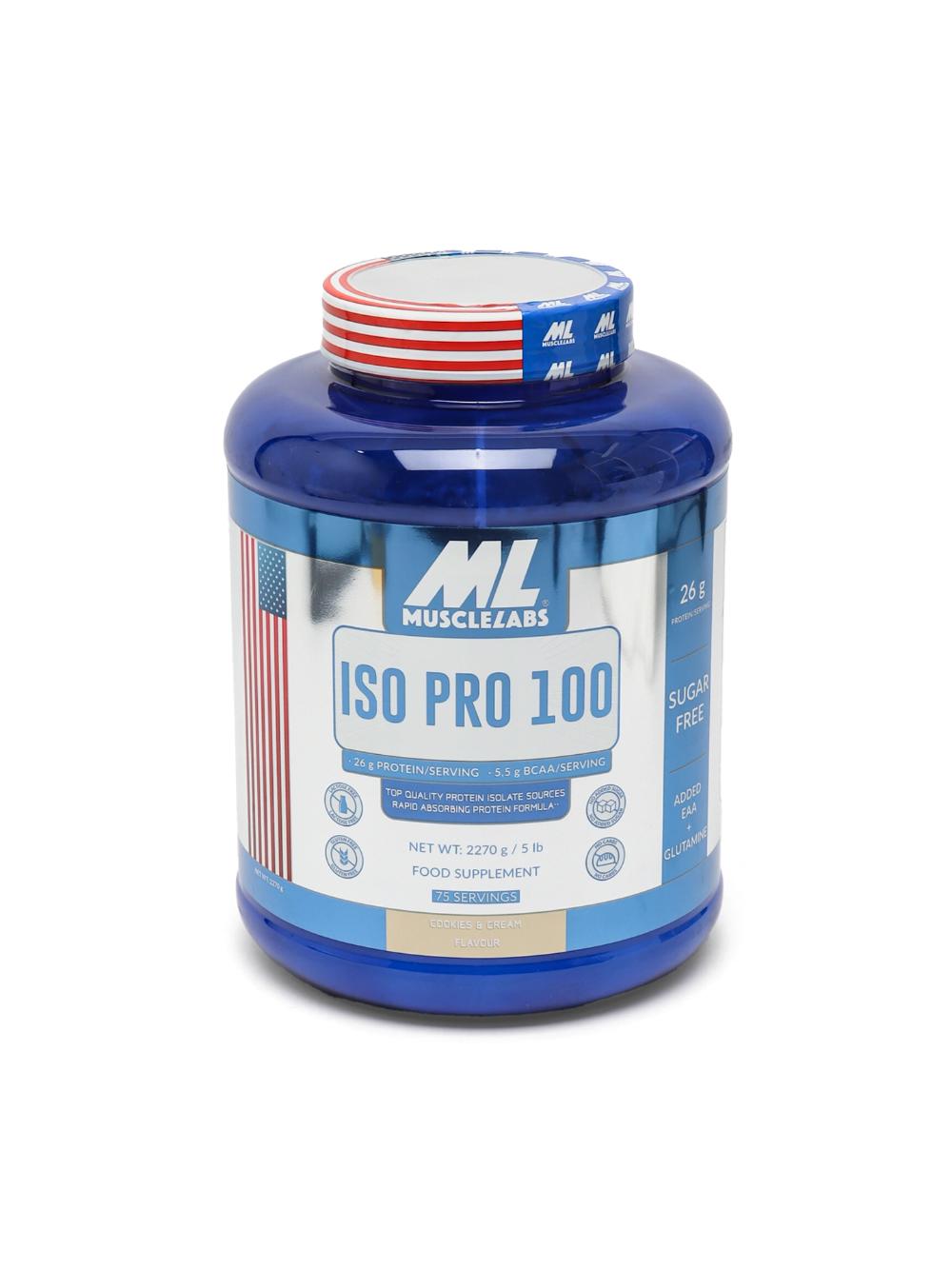 Американский Изолят протеина ISO PRO от бренда Muscle Labs, 75 порций для набора мышц, вкус печенье крем 103821125255 1