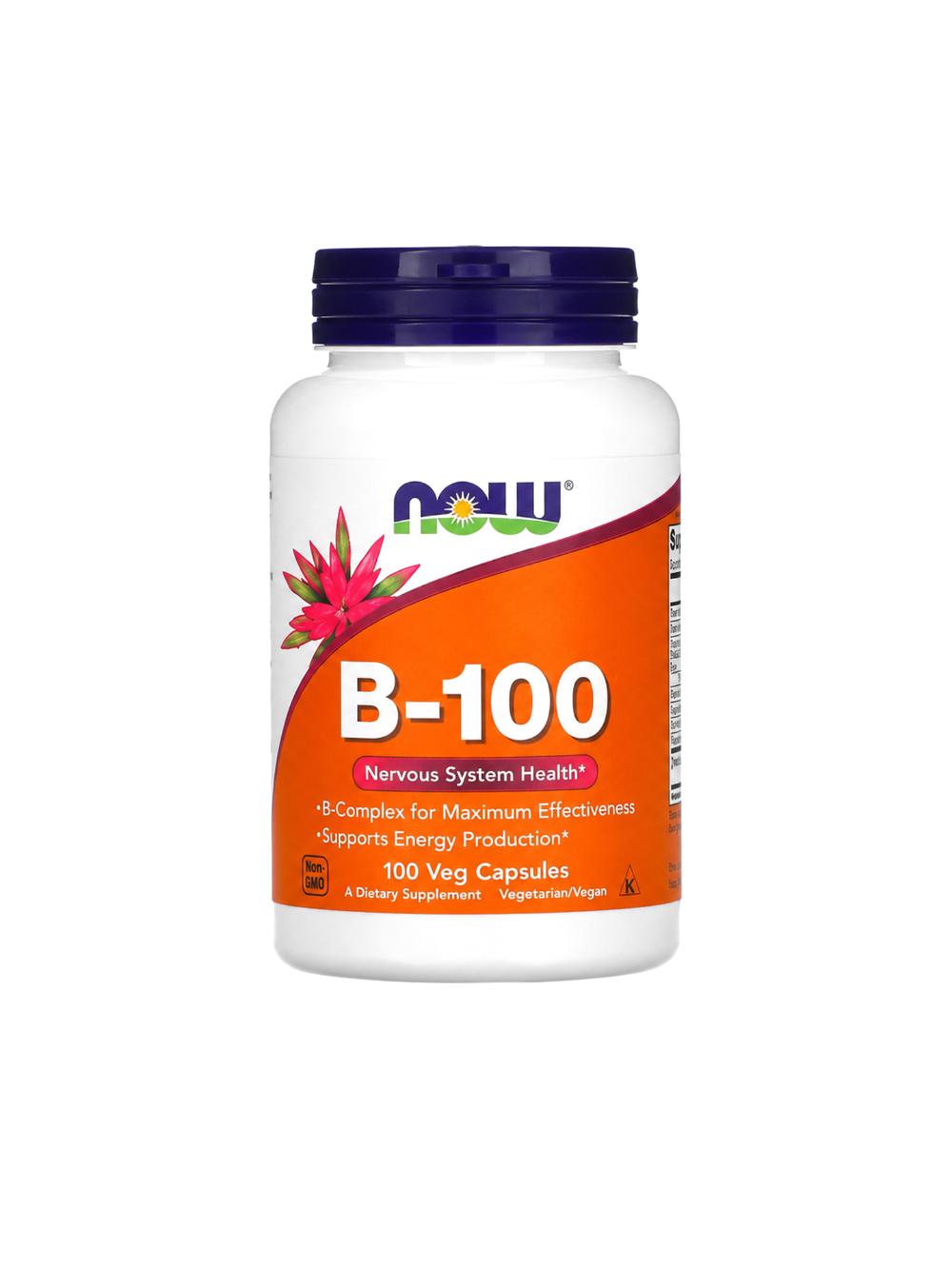 NOW B-100, комплекс витаминов группы B, 100 капсул 4872752260 1
