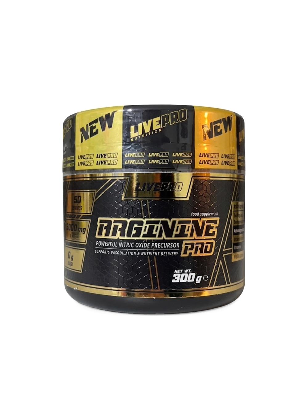 Аргинин от LIVEPRO ARGININE PRO 300G для роста и регенерации мышечной массы 103813113616 1