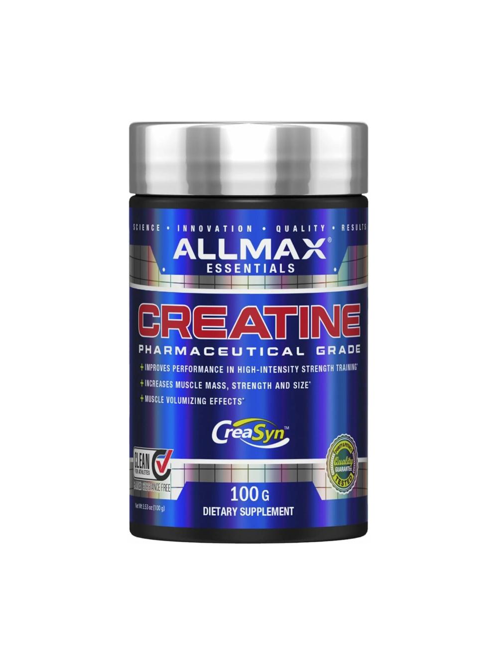 Креатин Моногидрат ALLMAX Creatine 100 gm 20 порций для выносливости и набора мышц 103813125317 1
