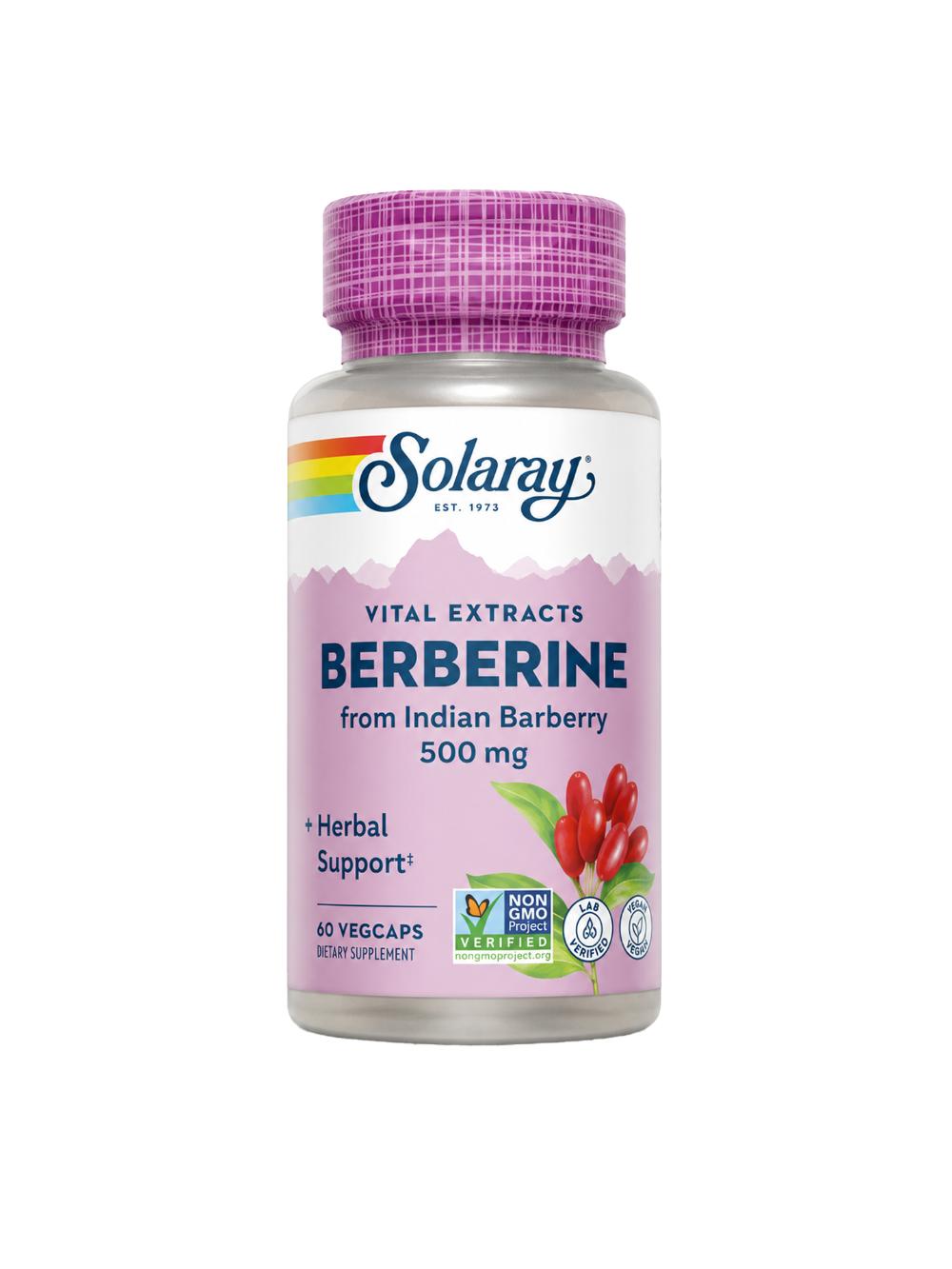 Solaray Berberine 500 мг, 60 капсул – поддержка уровня сахара и обмена веществ 4903948099 1