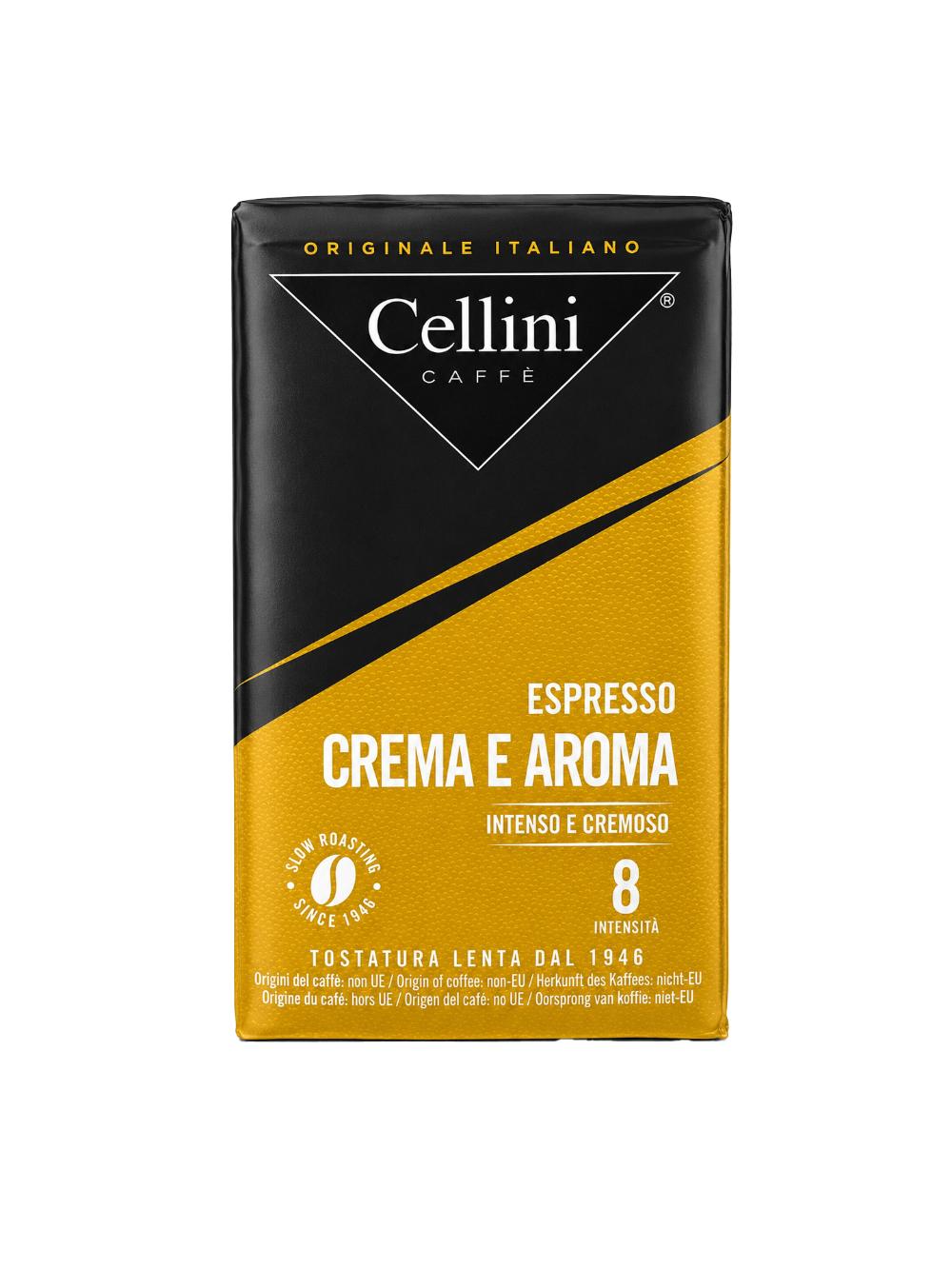 Кофе молотый Cellini Caffè Crema e Aroma Espresso 250 г итальянская обжарка интенсивность 8 1