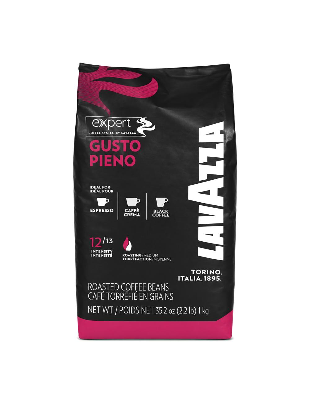 Кофе в зернах Lavazza Expert Gusto Pieno 1 кг натуральная смесь Arabica и Robusta 1