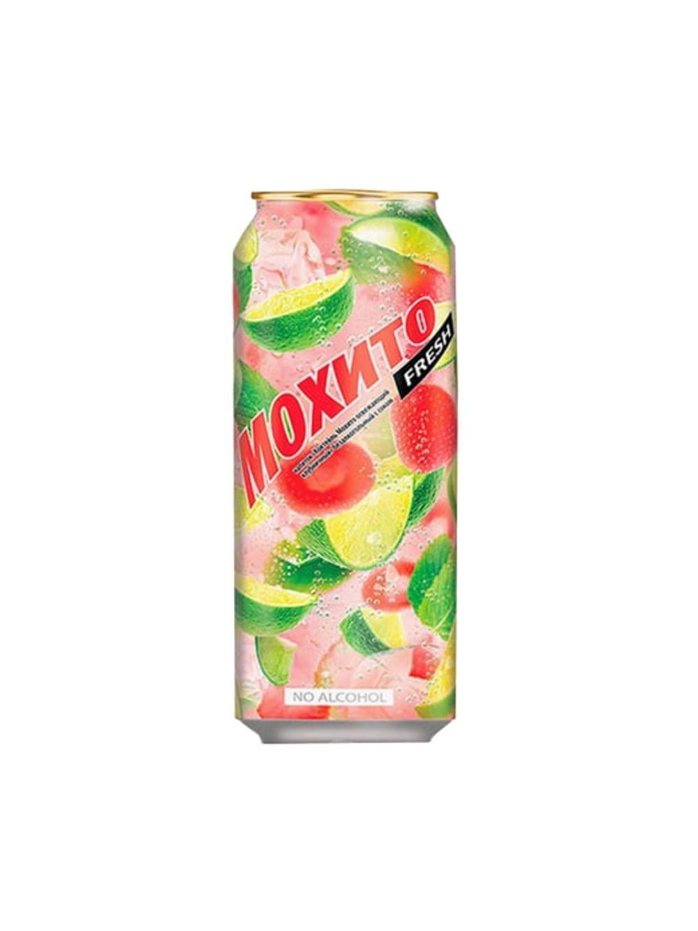 Moxito gazlangan ichimlik, qulupnay ta'mli, 330 ml, qadoqda 12 dona, narxi bir qadoq uchun ko‘rsatilgan 2