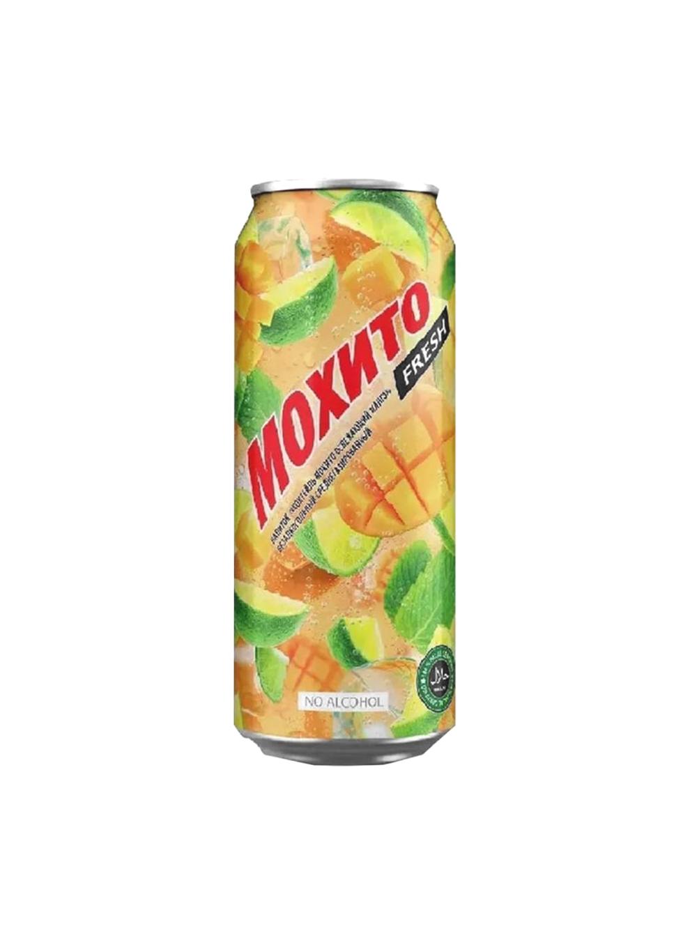 Gazlangan ichimlik Mojito, tetiklashtiruvchi mango, 330 ml, qadoqda 12 dona, narxi bir qadoq uchun ko‘rsatilgan 2