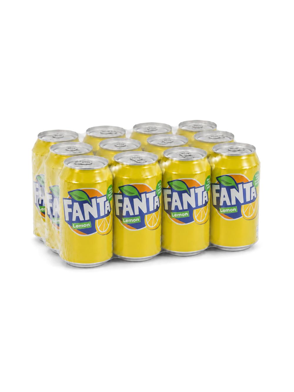 Газированный напиток "Fanta" 0,33л Lemon, В упаковке 12 шт, Цена указана за упаковку 1